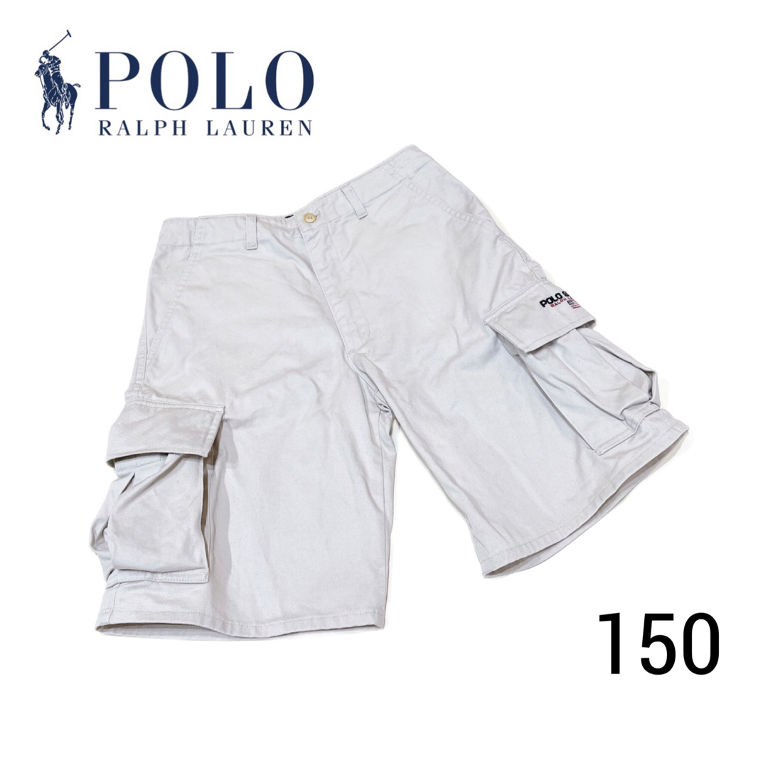 POLO RALPH LAUREN(ポロラルフローレン)のポロラルフローレン　半ズボン　150 ベージュ　男の子　ハーフパンツ　カーゴ キッズ/ベビー/マタニティのキッズ服男の子用(90cm~)(パンツ/スパッツ)の商品写真