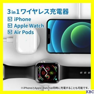 3in1 MagSafe充電対応 ワイヤレス充電器 ダ e IN1-BK 143(その他)