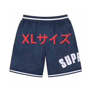 シュプリーム(Supreme)のsupreme Ultrasuede Mesh Short  ネイビー(ショートパンツ)