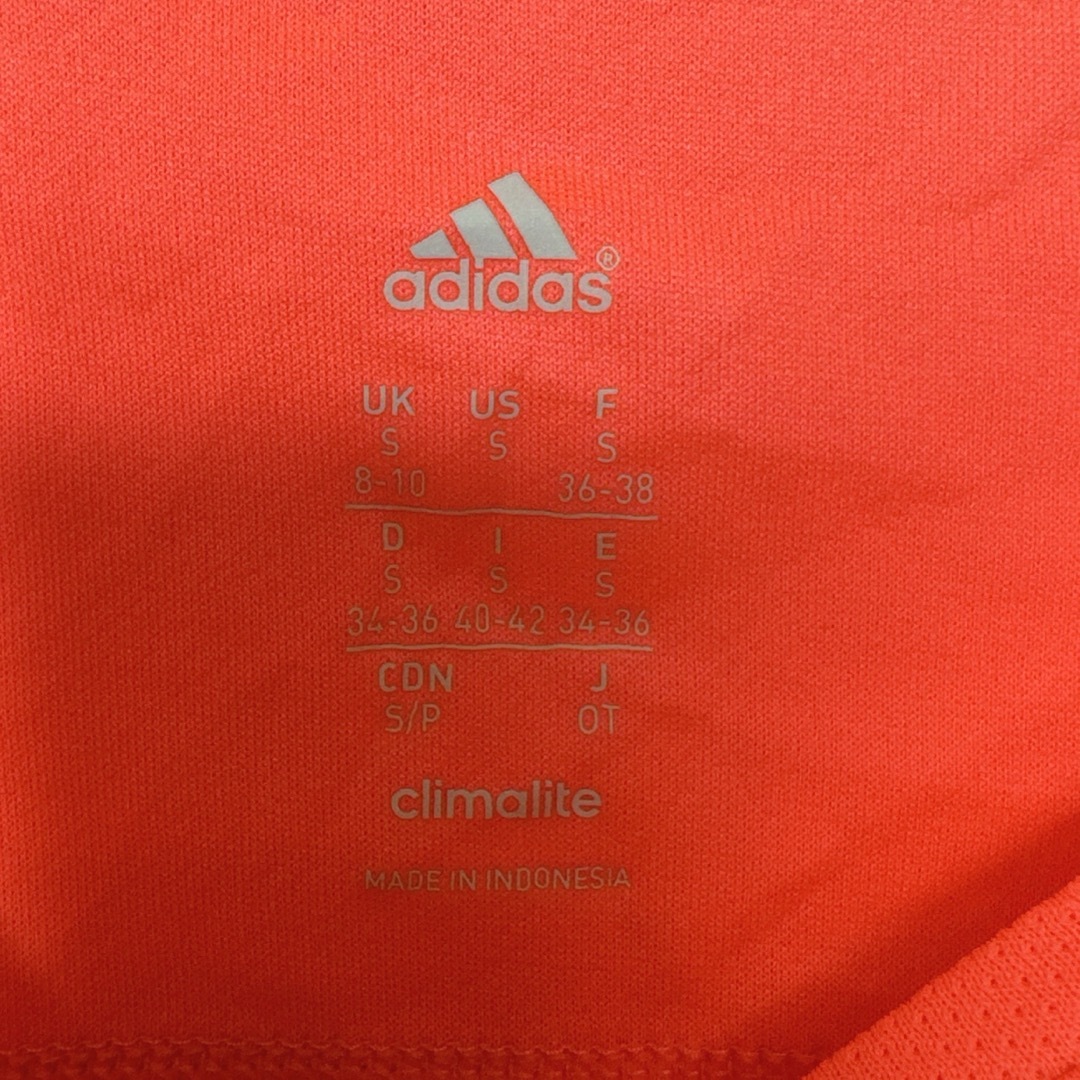 adidas(アディダス)のアディダス　ランニング　速乾　Tシャツ Ｓ　蛍光ピンク レディースのトップス(Tシャツ(半袖/袖なし))の商品写真