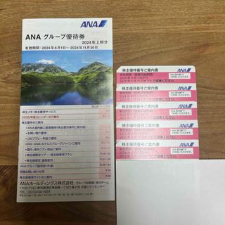 エーエヌエー(ゼンニッポンクウユ)(ANA(全日本空輸))のANA 株主優待優待券5枚➕グループ優待券1冊(航空券)