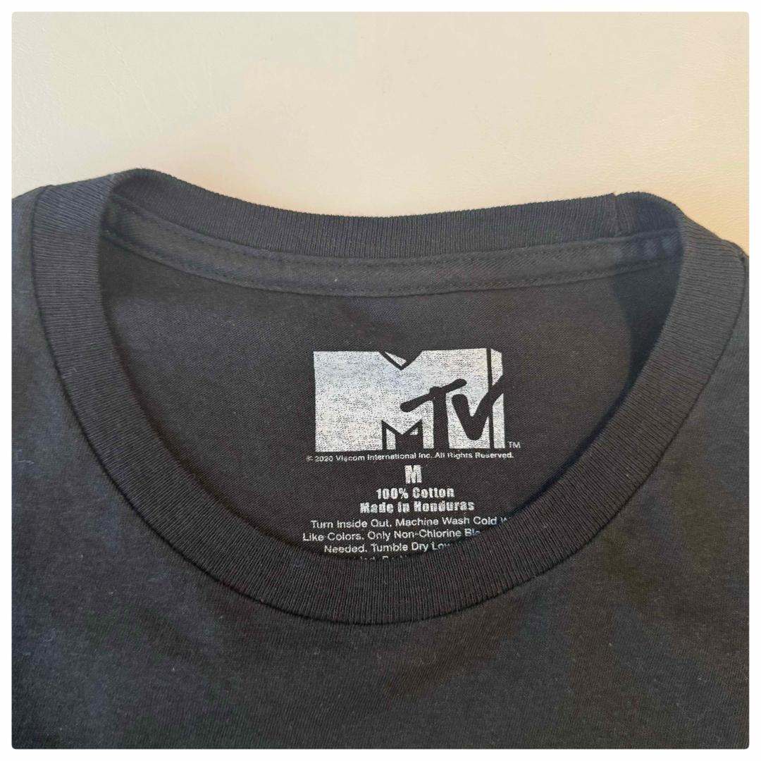 MTV(エムティーヴィー)のMTV Tシャツ 古着 ブラック ヴィンテージ ミュージック M コットン ロゴ メンズのトップス(Tシャツ/カットソー(半袖/袖なし))の商品写真