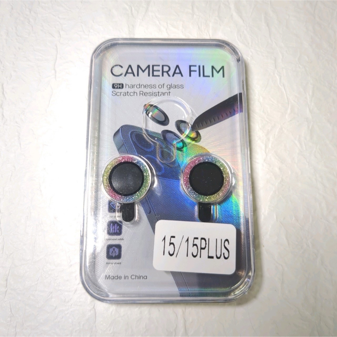 iPhone15 15plus レンズ カバー 保護 反射防止 フィルム スマホ スマホ/家電/カメラのスマホアクセサリー(保護フィルム)の商品写真