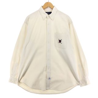 ラルフローレン(Ralph Lauren)の古着 ラルフローレン Ralph Lauren 長袖 ボタンダウンシャツ メンズL /eaa448813(シャツ)