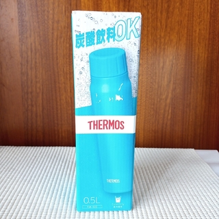 THERMOS - 【新品未使用品】炭酸飲料OK！0.5L ライトブルー 保冷専用水筒 サーモス水筒