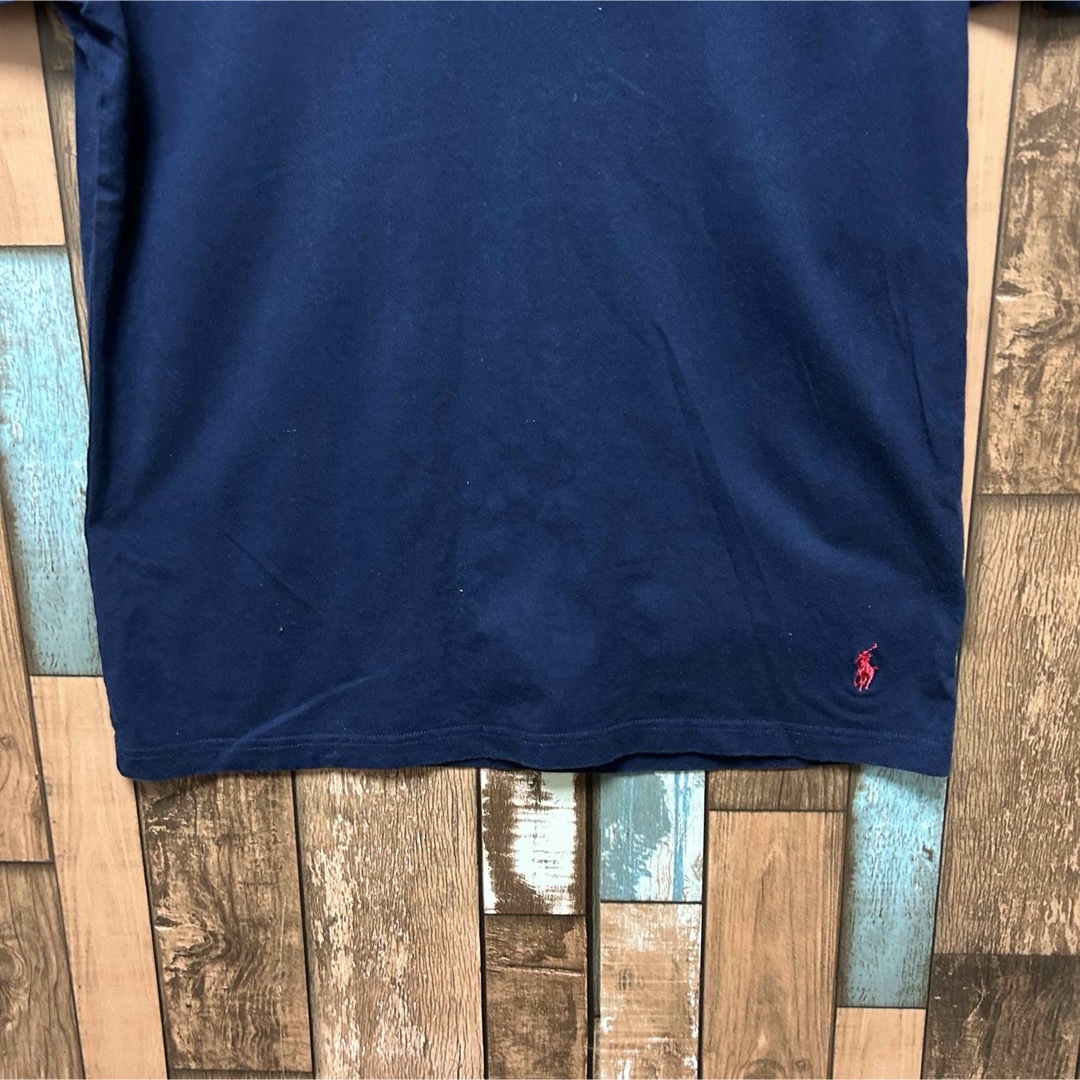 POLO RALPH LAUREN(ポロラルフローレン)のPolo Ralph Lauren Vネックシャツ　サイズ:S ネイビー　 メンズのトップス(Tシャツ/カットソー(半袖/袖なし))の商品写真