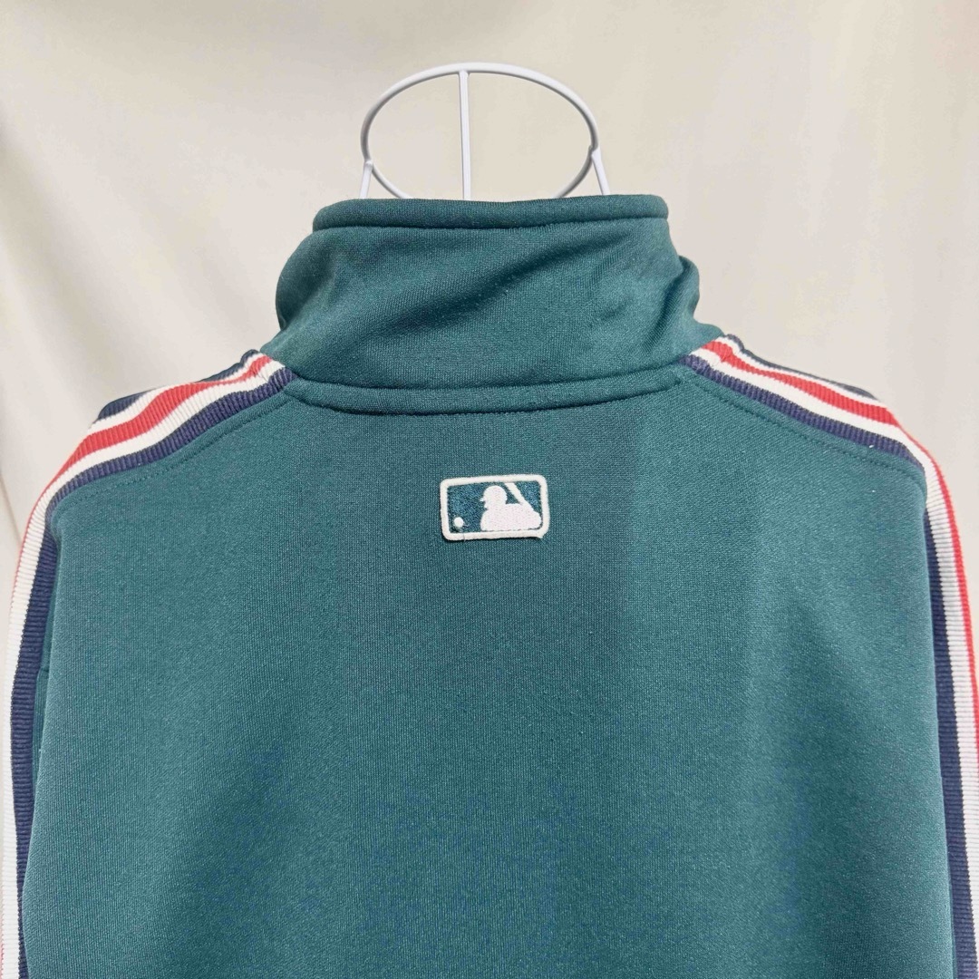 MLB(メジャーリーグベースボール)の美品★MLB　ブルックリン　ドジャース　ジャージ　緑　XL トラックジャケット メンズのトップス(ジャージ)の商品写真