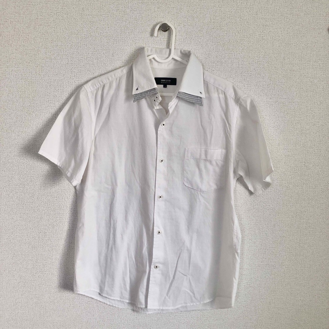 COMME CA ISM(コムサイズム)のコムサイズム　Lサイズ　半袖シャツ メンズのトップス(Tシャツ/カットソー(半袖/袖なし))の商品写真