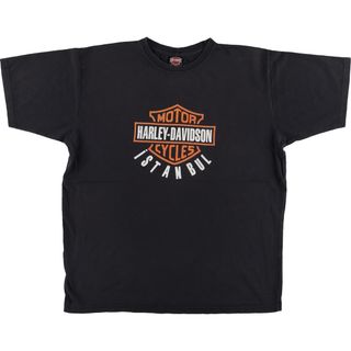 ハーレーダビッドソン(Harley Davidson)の古着 90~00年代 ハーレーダビッドソン Harley-Davidson モーターサイクル バイクTシャツ 英国製 メンズL ヴィンテージ /eaa447880(Tシャツ/カットソー(半袖/袖なし))