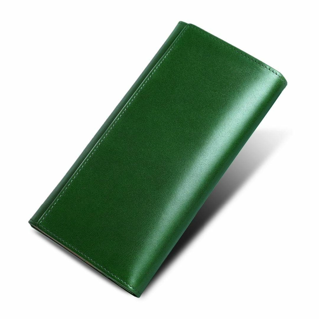 【色: グリーン】[ファブリツィオ] 財布 メンズ レディース 長財布 2つ折り メンズのバッグ(その他)の商品写真