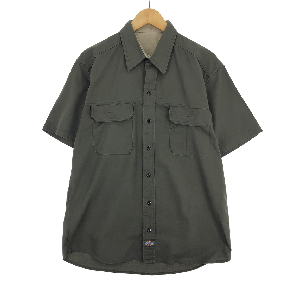 Dickies(ディッキーズ)の古着 ディッキーズ Dickies 半袖 ワークシャツ メンズL /eaa447987 メンズのトップス(シャツ)の商品写真