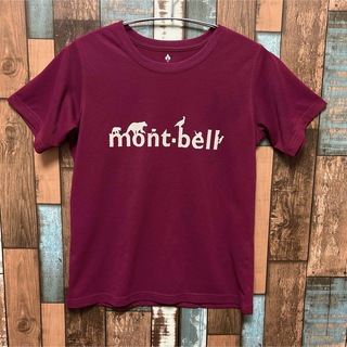 モンベル(mont bell)のmont-bell モンベル　Tシャツ　濃いピンク　サイズ:S レディース(Tシャツ(半袖/袖なし))