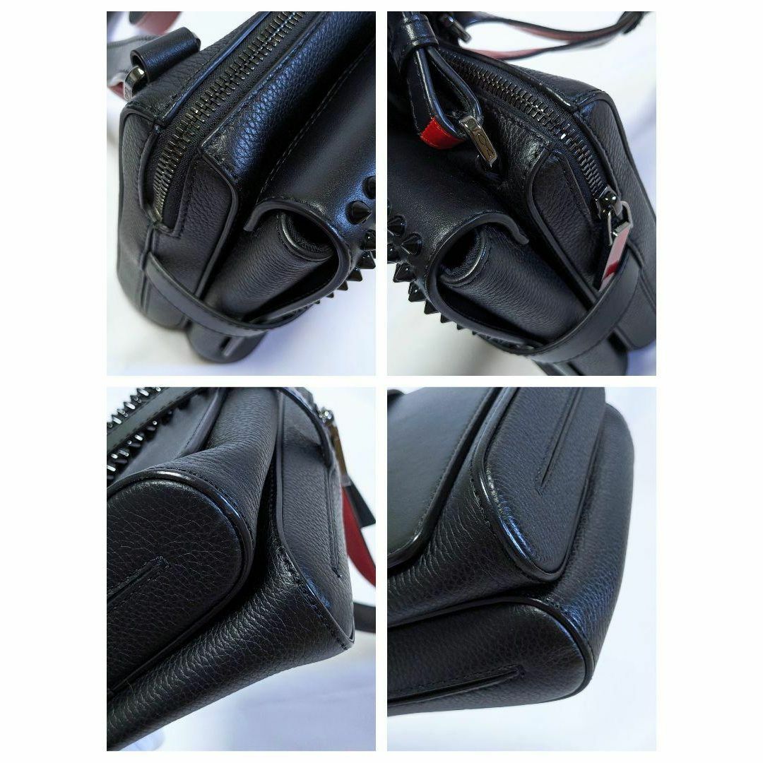 Christian Louboutin(クリスチャンルブタン)の✨美品✨ルブタン スパイクスタッズ ベンチリポーター　ブラック　バック メンズのバッグ(ショルダーバッグ)の商品写真