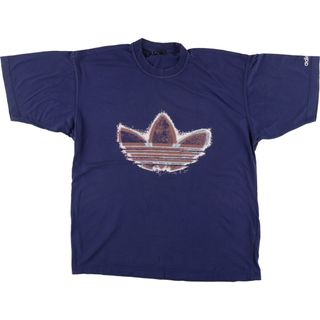 アディダス(adidas)の古着 アディダス adidas トレフォイルロゴ ロゴTシャツ メンズL /eaa448938(Tシャツ/カットソー(半袖/袖なし))