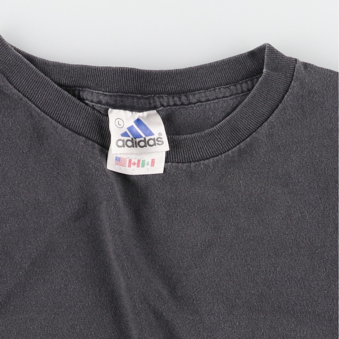 adidas(アディダス)の古着 90年代 アディダス adidas ロゴTシャツ USA製 メンズL ヴィンテージ /eaa448939 メンズのトップス(Tシャツ/カットソー(半袖/袖なし))の商品写真