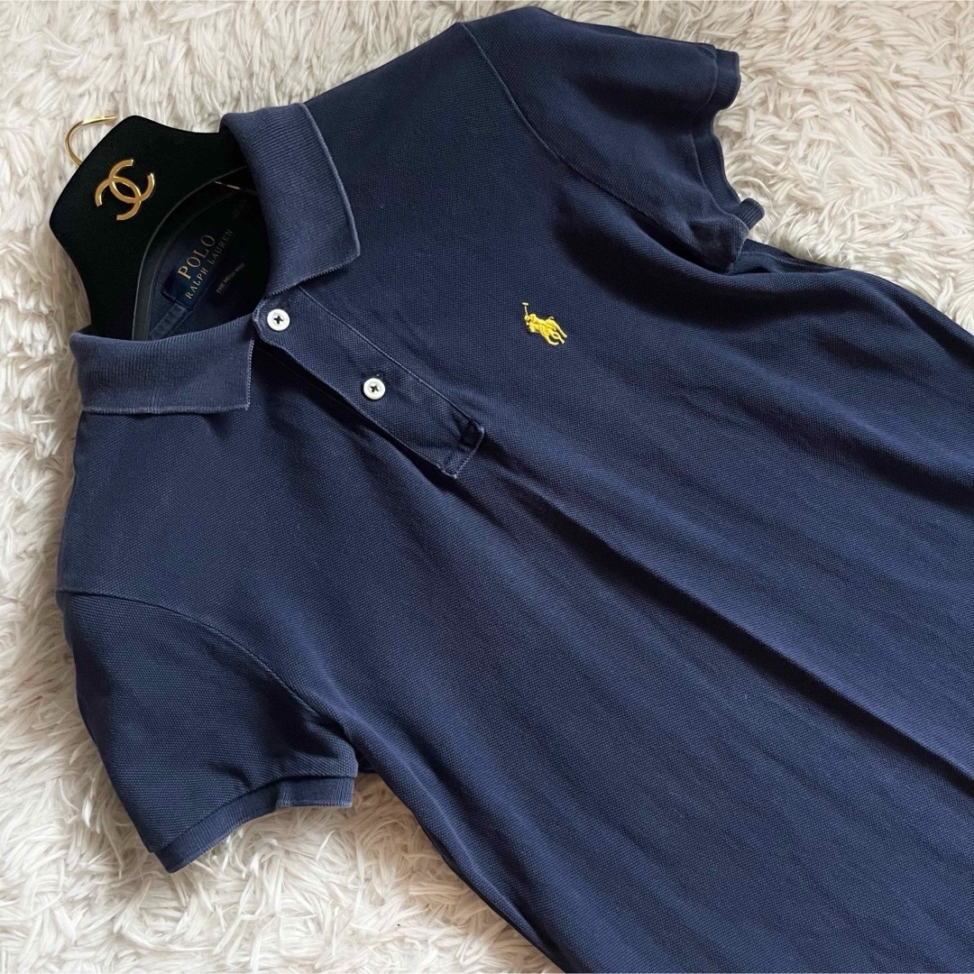 POLO RALPH LAUREN(ポロラルフローレン)のポロラルフローレン ポロシャツワンピース ゴルフウェア ポニー刺繍 ネイビー S レディースのワンピース(ひざ丈ワンピース)の商品写真