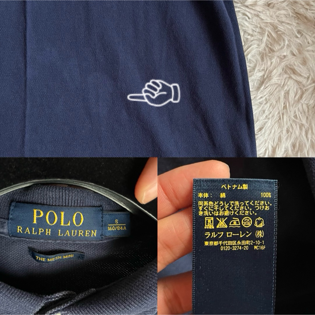 POLO RALPH LAUREN(ポロラルフローレン)のポロラルフローレン ポロシャツワンピース ゴルフウェア ポニー刺繍 ネイビー S レディースのワンピース(ひざ丈ワンピース)の商品写真