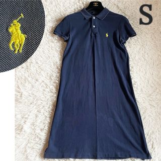 POLO RALPH LAUREN - ポロラルフローレン ポロシャツワンピース ゴルフウェア ポニー刺繍 ネイビー S