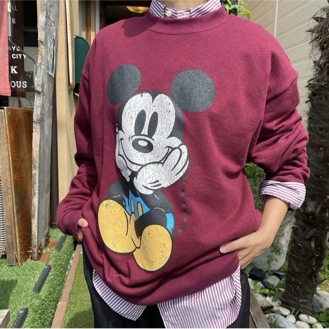 Shinzone(シンゾーン)の新品　THE SHINZONE MICKEY SWEAT スウェット　ボルドー レディースのトップス(トレーナー/スウェット)の商品写真