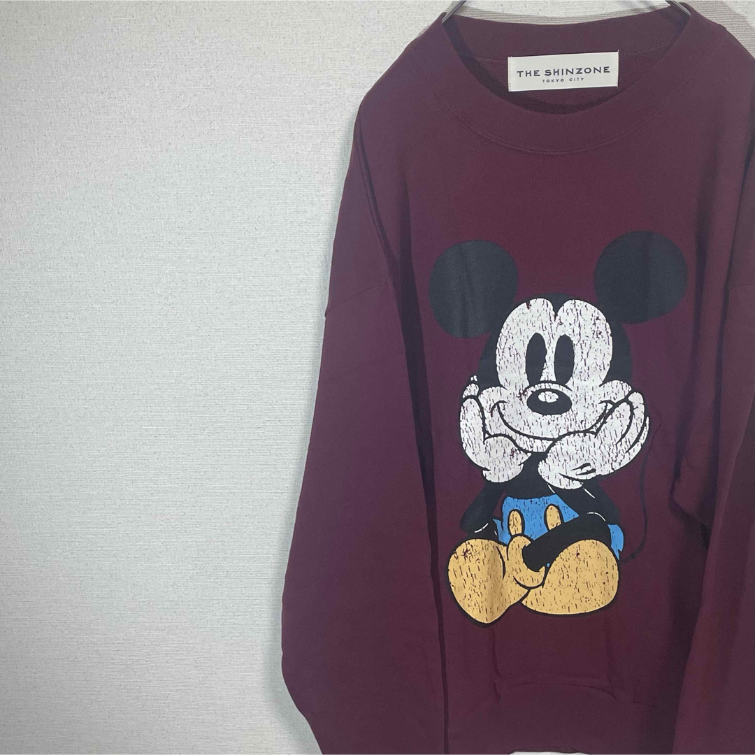 Shinzone(シンゾーン)の新品　THE SHINZONE MICKEY SWEAT スウェット　ボルドー レディースのトップス(トレーナー/スウェット)の商品写真