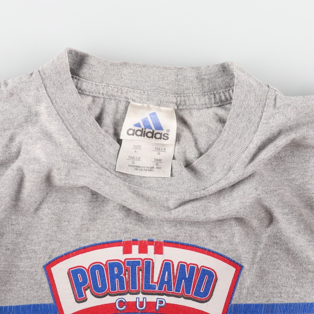 adidas(アディダス)の古着 90年代 アディダス adidas PORTLAND CUP スポーツTシャツ メンズL ヴィンテージ /eaa448940 メンズのトップス(Tシャツ/カットソー(半袖/袖なし))の商品写真