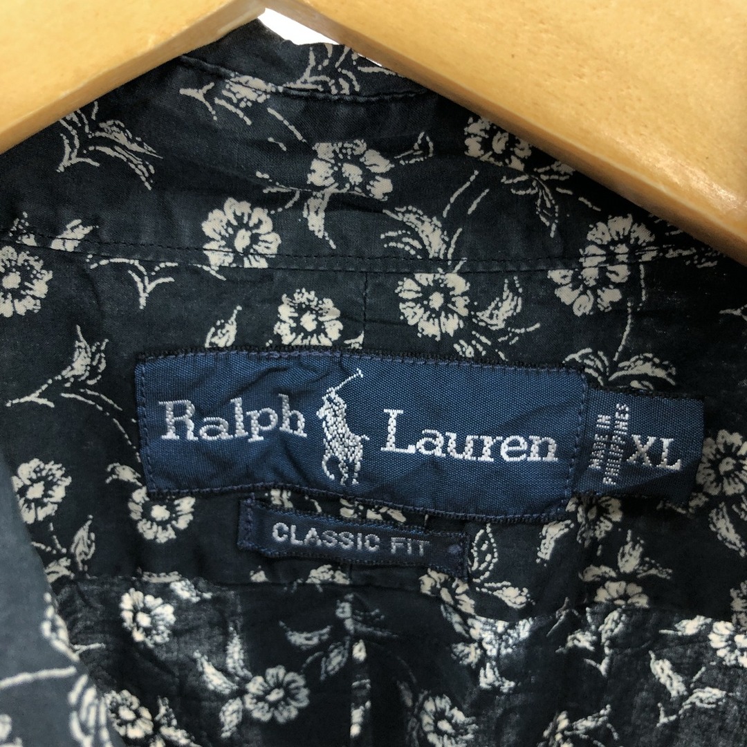 Ralph Lauren(ラルフローレン)の古着 ラルフローレン Ralph Lauren CLASSIC FIT 花柄 ボタンダウン ハワイアンアロハシャツ メンズXL /eaa447446 メンズのトップス(シャツ)の商品写真