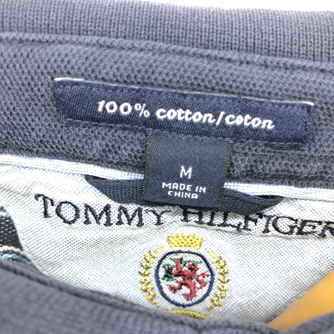 TOMMY HILFIGER(トミーヒルフィガー)の古着 トミーヒルフィガー TOMMY HILFIGER 半袖 ボーダー ポロシャツ メンズM /eaa447745 メンズのトップス(ポロシャツ)の商品写真