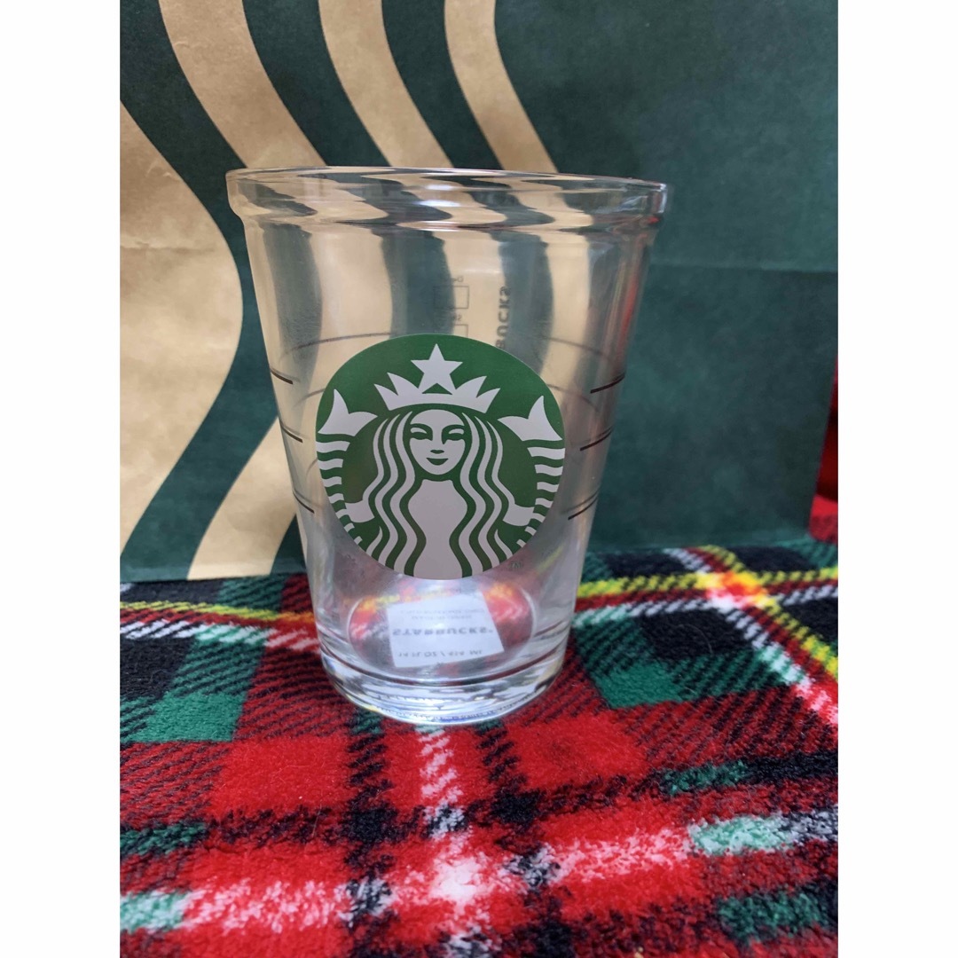Starbucks(スターバックス)のスターバックス　コールドカップグラス414ml  STARBUCKS ロゴグラス インテリア/住まい/日用品のキッチン/食器(グラス/カップ)の商品写真
