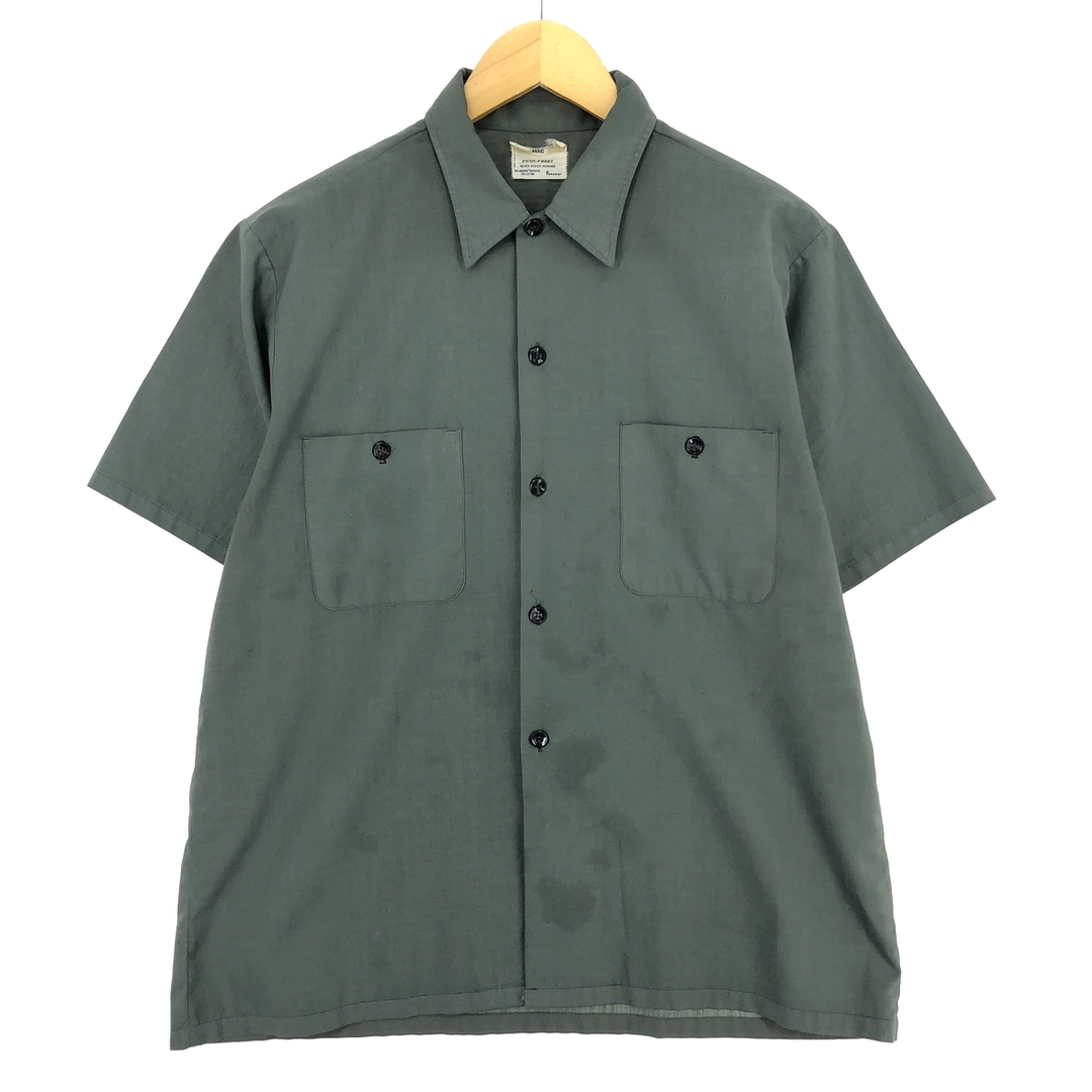 古着 70年代 ビッグマック BIG MAC PENN-PREST 半袖 ワークシャツ メンズL ヴィンテージ /eaa448602 メンズのトップス(シャツ)の商品写真