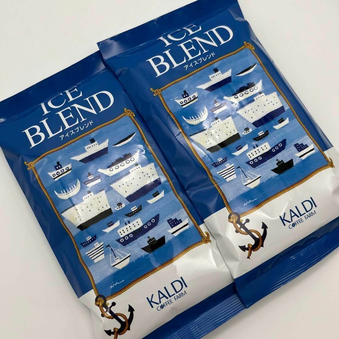 アイスブレンド 中挽き コーヒー粉 200g × 2袋 カルディ KALDI 食品/飲料/酒の飲料(コーヒー)の商品写真