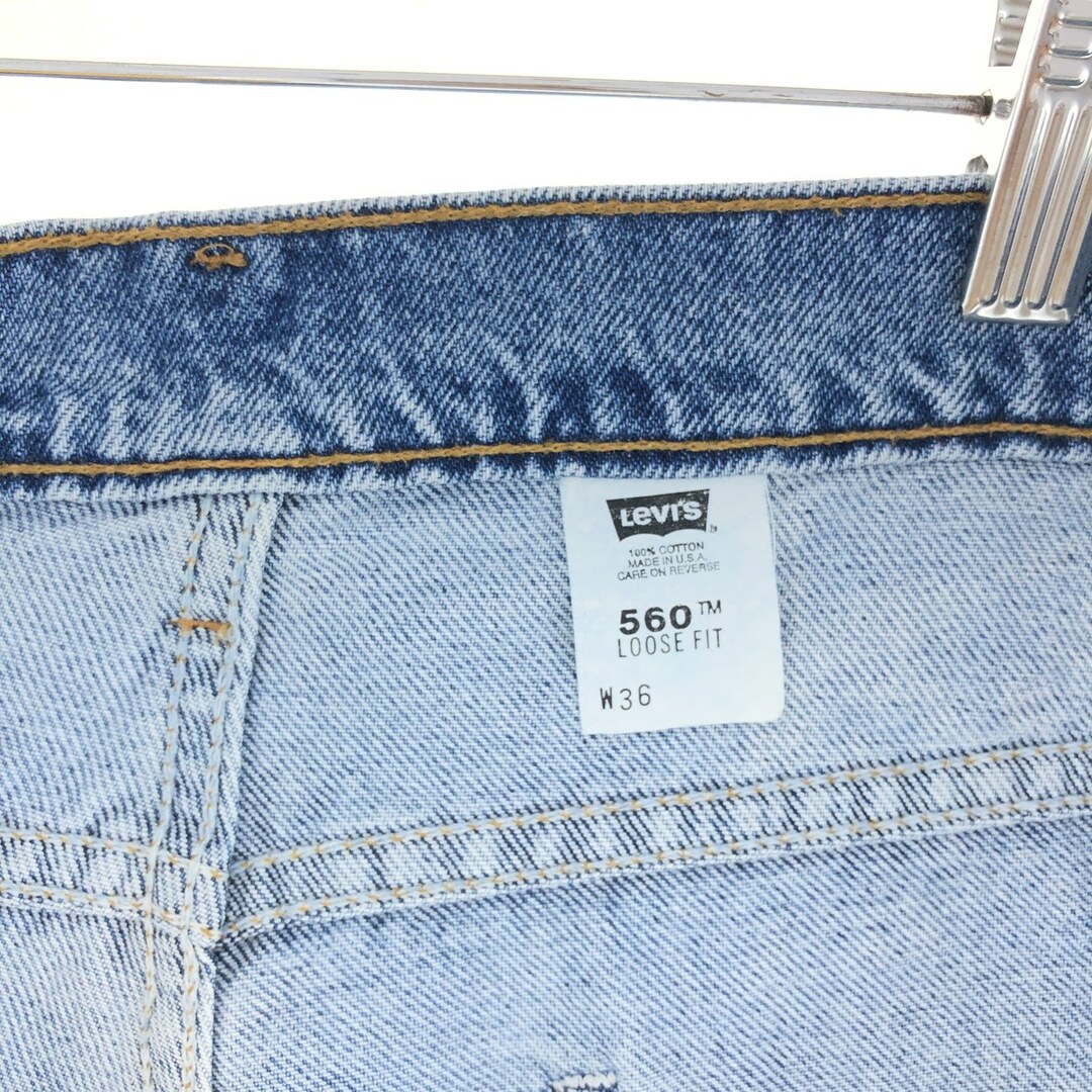 Levi's(リーバイス)の古着 90年代 リーバイス Levi's 560 LOOSE FIT デニムショーツ ハーフパンツ USA製 メンズw36 ヴィンテージ /eaa382481 メンズのパンツ(ショートパンツ)の商品写真