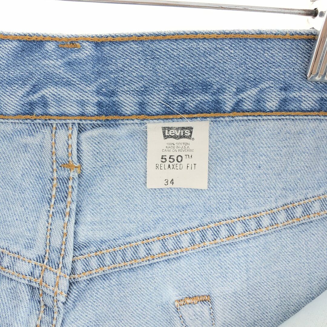 Levi's(リーバイス)の古着 90年代 リーバイス Levi's 550 REGULAR FIT デニムショーツ ショートパンツ USA製 メンズw33 ヴィンテージ /eaa382541 メンズのパンツ(ショートパンツ)の商品写真