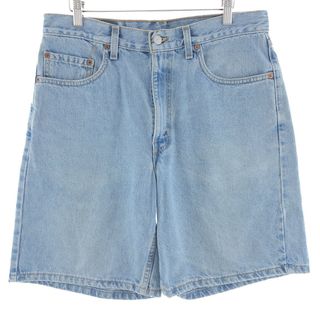 リーバイス(Levi's)の古着 90年代 リーバイス Levi's 550 REGULAR FIT デニムショーツ ショートパンツ USA製 メンズw33 ヴィンテージ /eaa382541(ショートパンツ)