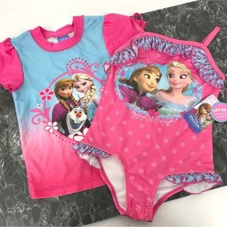 ディズニー(Disney)のディズニー アナ雪 エルサ 女の子 水着 6 UPF+50 スイムウェア(水着)