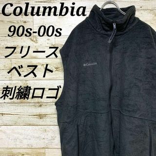 コロンビア(Columbia)の【w197】USA古着コロンビア90s00s旧タグフリースベストジャケットテック(ベスト)