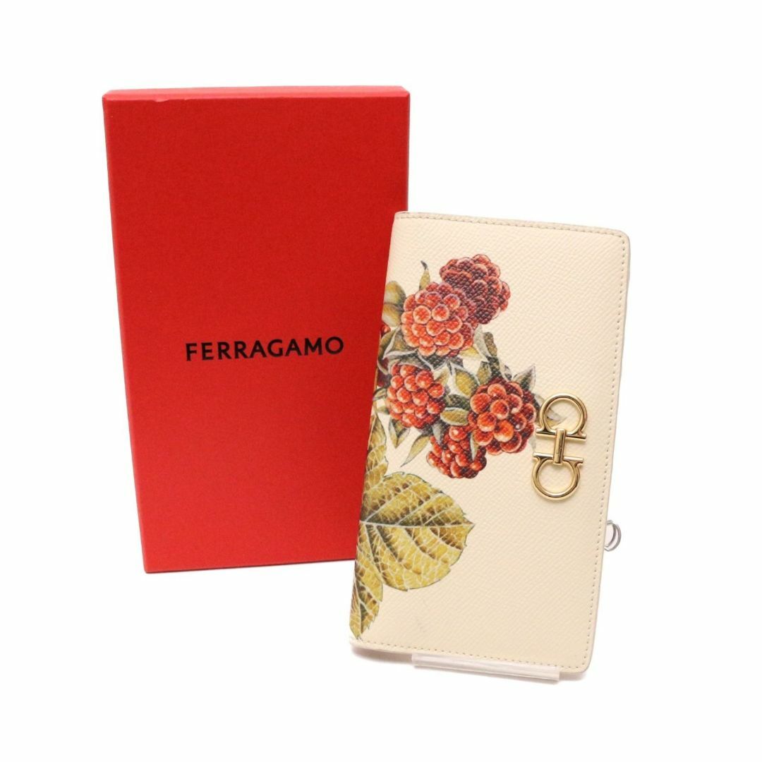 Salvatore Ferragamo(サルヴァトーレフェラガモ)のフェラガモ JL-22 D779 ワイルドベリー 長財布 フラワー フローラル レディースのファッション小物(財布)の商品写真