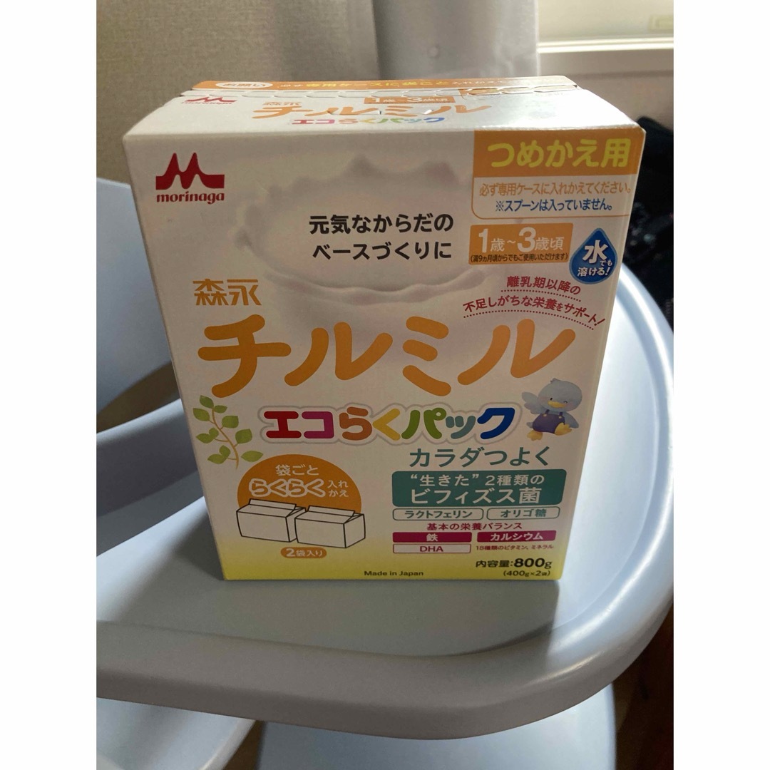 森永乳業 チルミル エコらくパック キッズ/ベビー/マタニティの授乳/お食事用品(その他)の商品写真