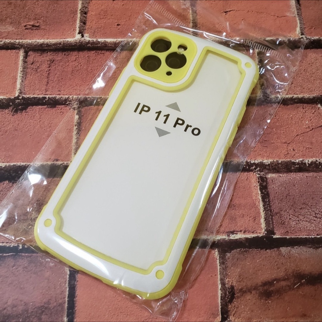 iPhone(アイフォーン)の【iPhone12pro】イエロー iPhoneケース シンプル クリア スマホ/家電/カメラのスマホアクセサリー(iPhoneケース)の商品写真