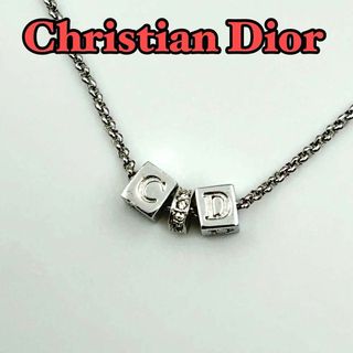 Christian Dior - クリスチャンディオール ネックレス キューブ ラインストーン　0147