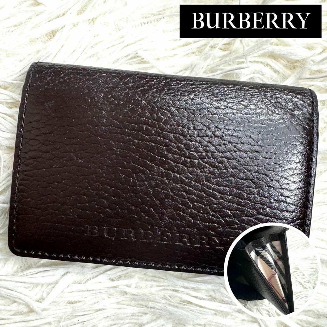 BURBERRY(バーバリー)の⋟極美品⋞ / BURBERRY バーバリー エンボスロゴカードホルダー レディースのファッション小物(名刺入れ/定期入れ)の商品写真