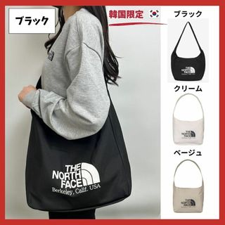 ザノースフェイス(THE NORTH FACE)の【正規品】韓国限定　ノースフェイス　ブラック　ビッグロゴショルダーバッグ(ショルダーバッグ)