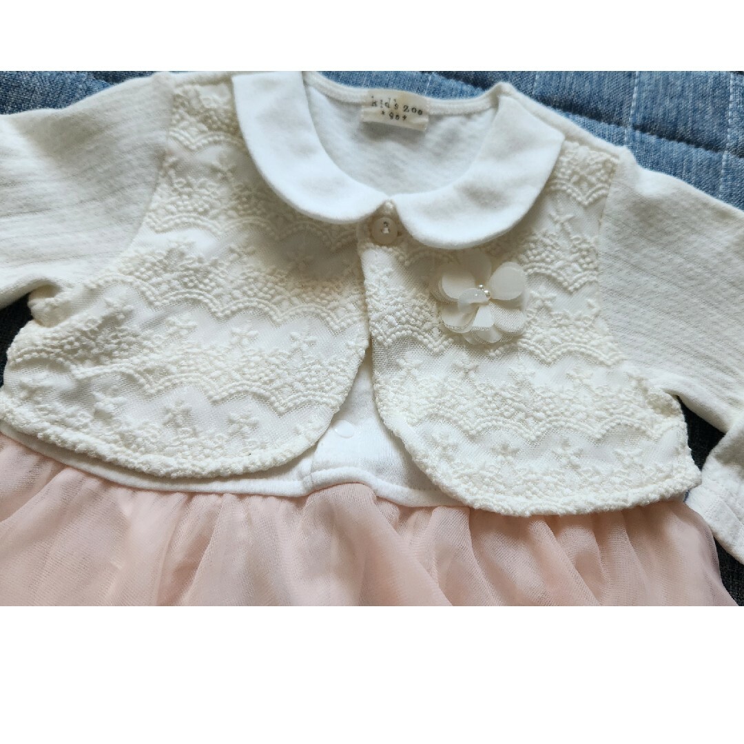 kid’s zoo(キッズズー)の80　Kid'szoo　フォーマル　ワンピース　シフォン キッズ/ベビー/マタニティのベビー服(~85cm)(セレモニードレス/スーツ)の商品写真