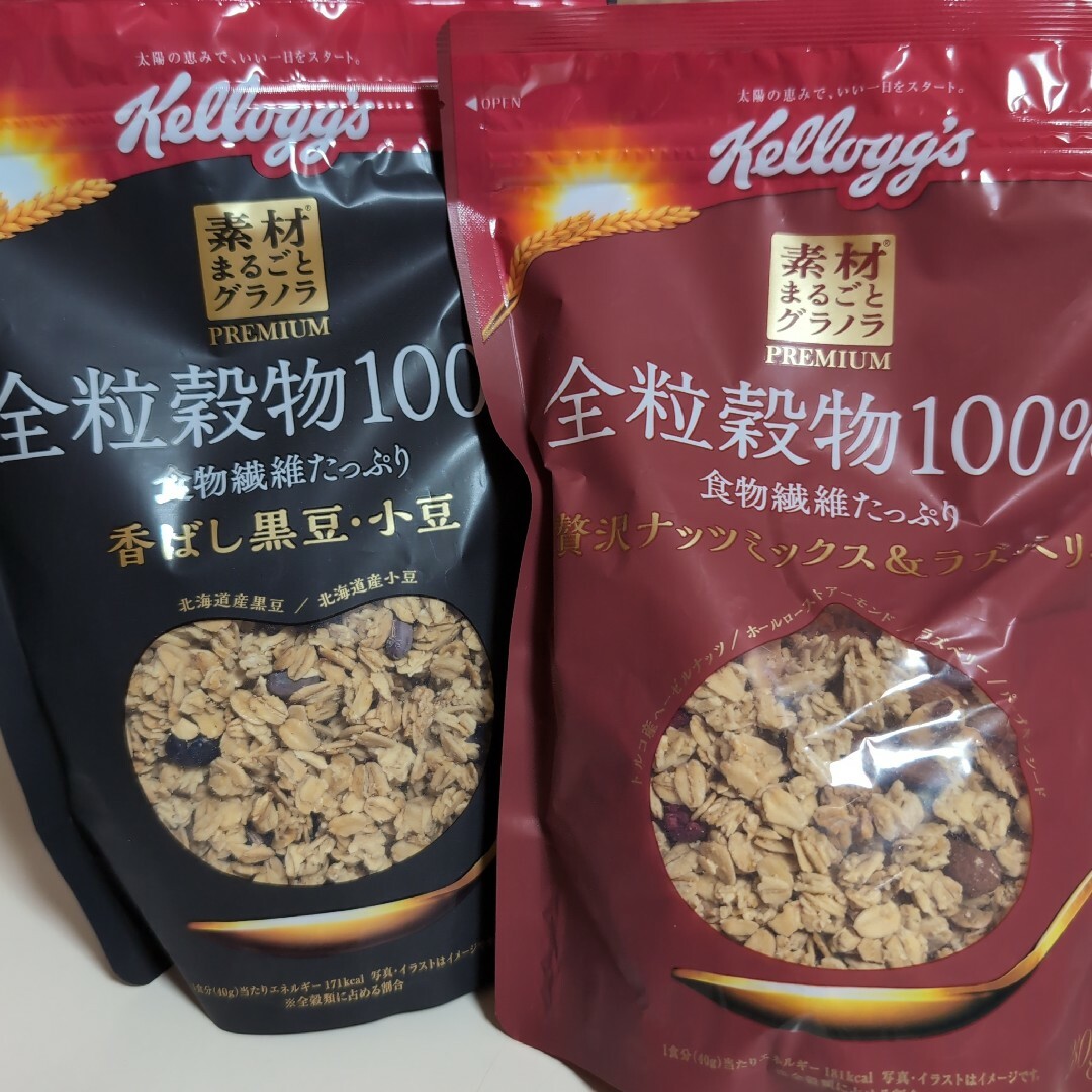 Kellogg's(ケロッグ)のケロッグ素材まるごとグラノラPREMIUM全粒穀物100％2袋 食品/飲料/酒の食品(米/穀物)の商品写真