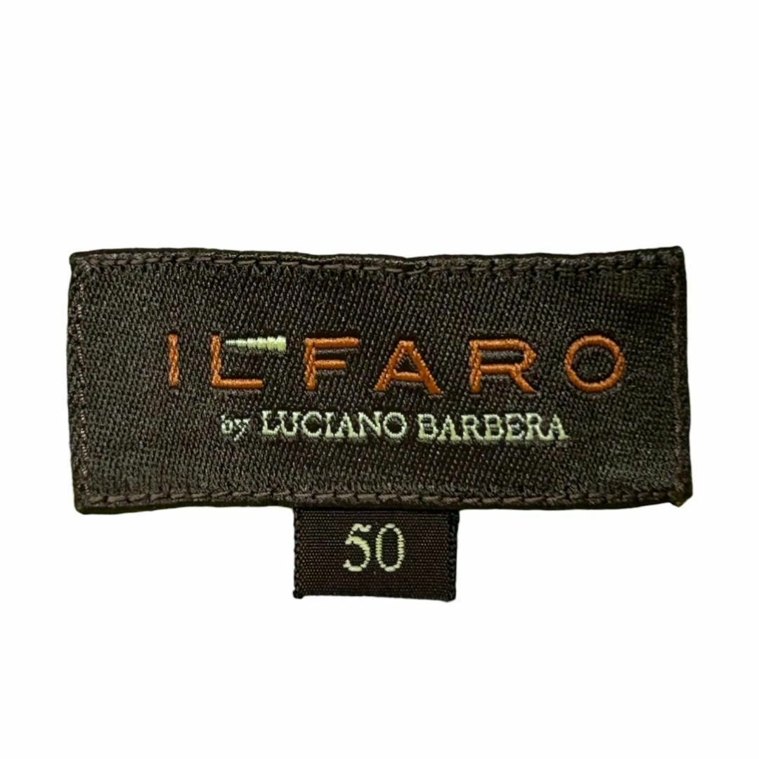 ILFARO by LUCIANO BARBERA(イルファーロバイルチアーノバルベラ)の美品 イルファーロ メンズ トップス シャツ 長袖 イエロー ストライプ 50 メンズのトップス(シャツ)の商品写真