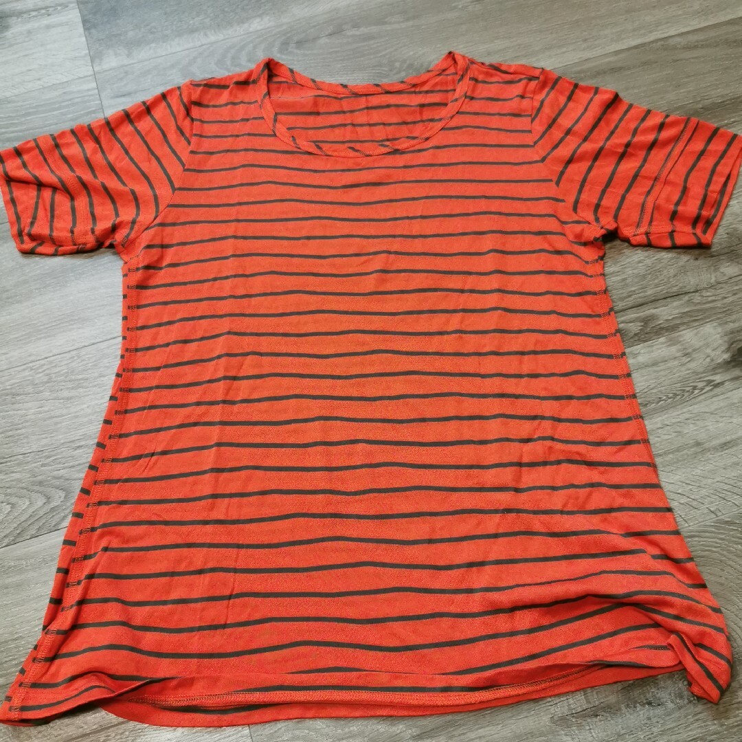 シャレル ストライプ シャツ 半袖 レディースのトップス(Tシャツ(半袖/袖なし))の商品写真