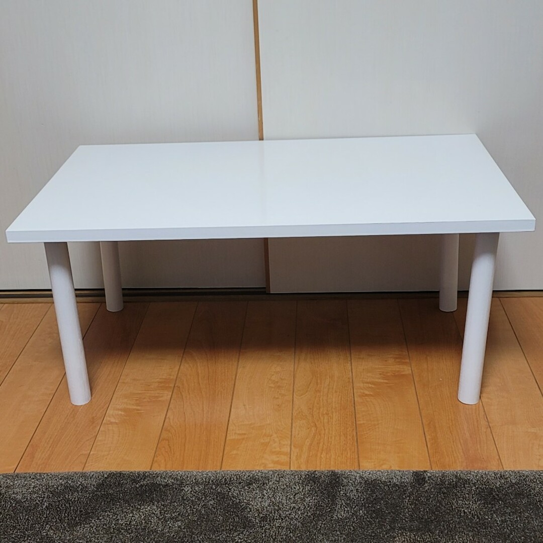木材テーブル 【ホワイト 白】DIY オーダーメイド ハンドメイドのインテリア/家具(家具)の商品写真