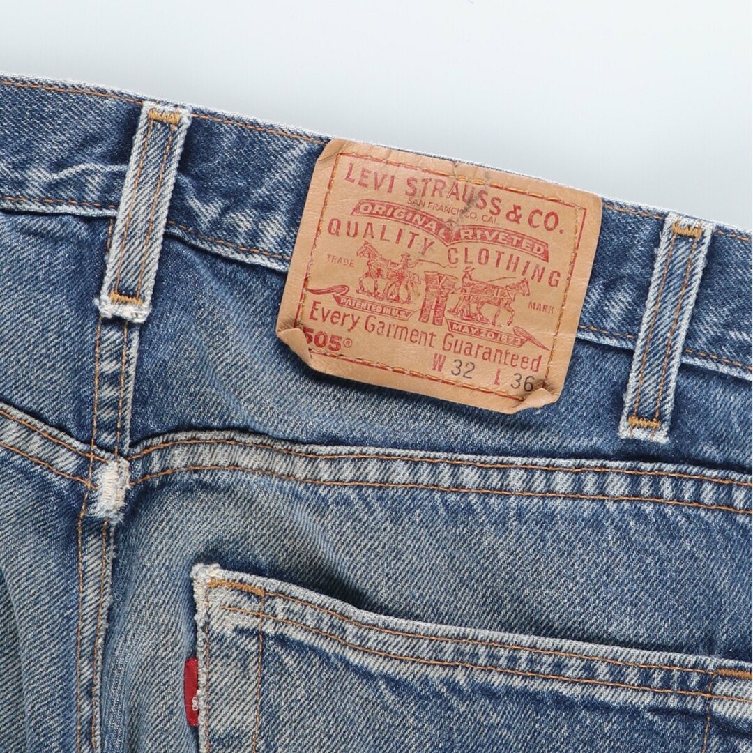 Levi's(リーバイス)の古着 00年代 リーバイス Levi's 505 REGULAR FIT STRAIGHT LEG テーパードデニムパンツ USA製 メンズw31 /eaa421540 メンズのパンツ(デニム/ジーンズ)の商品写真