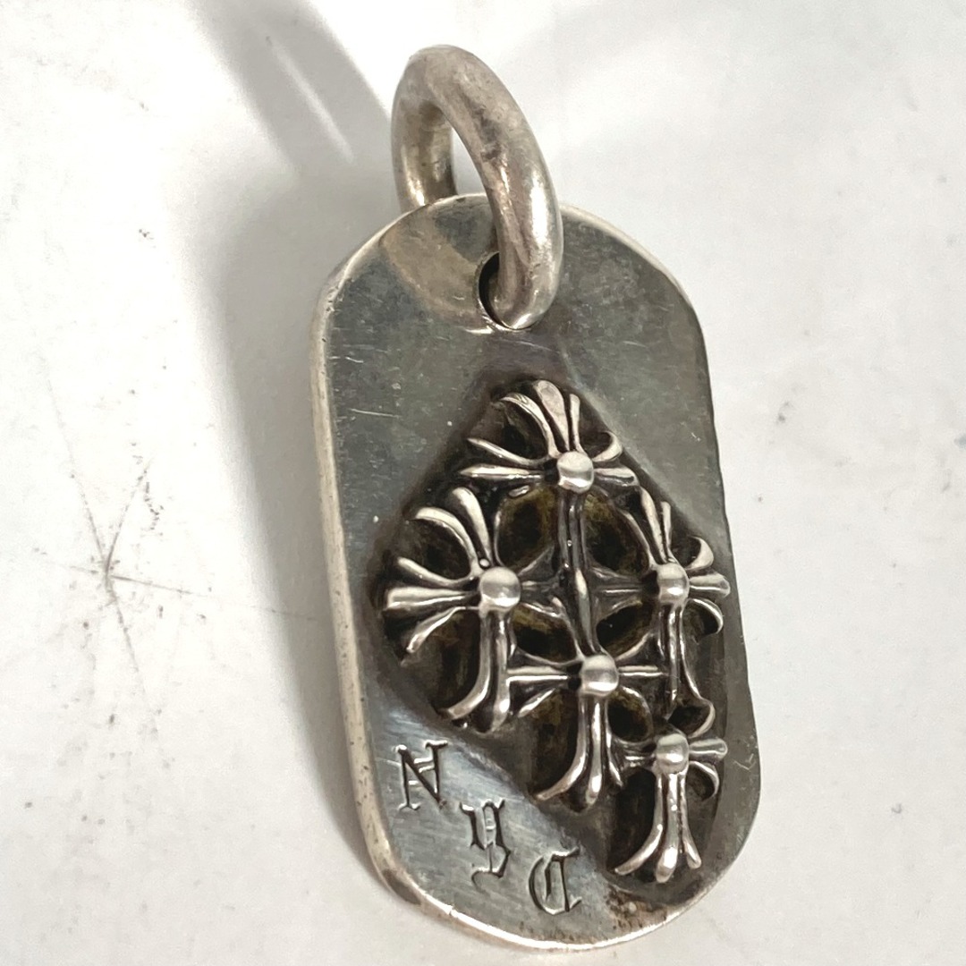 Chrome Hearts(クロムハーツ)のクロムハーツ CHROME HEARTS ドッグタグ スモール レイズド セメタリークロス アクセサリー チェーン ネックレス ペンダントトップ SV925 シルバー メンズのアクセサリー(ネックレス)の商品写真