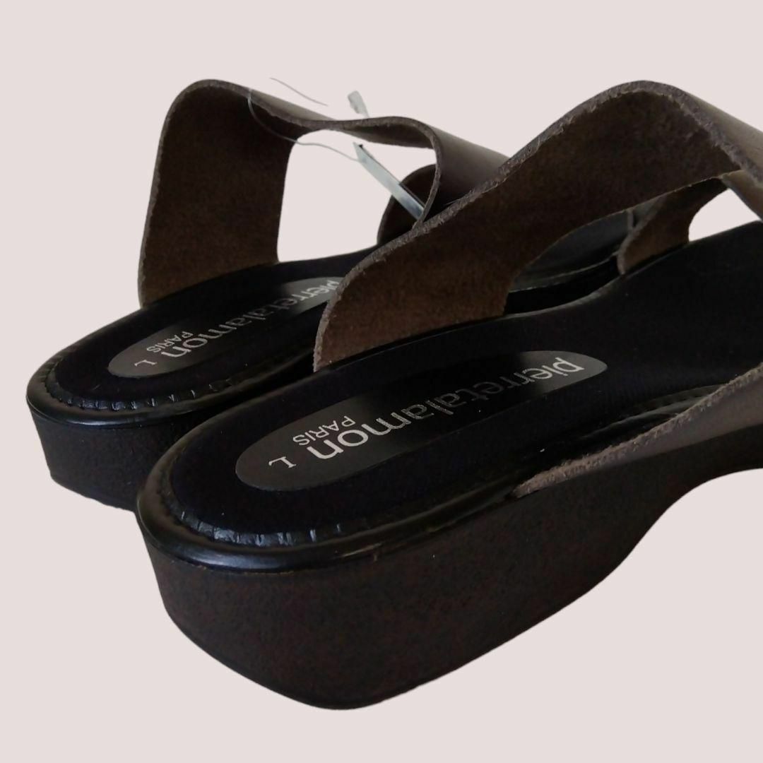 新品/L/日本製 メンズ サンダル 低反発インソール 柔らか ピエールタラモン メンズの靴/シューズ(サンダル)の商品写真