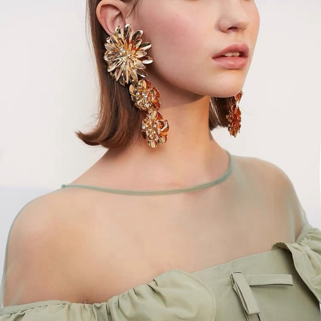 ZARA - 【ラスト1点】新品 インポート ゴールド メタル ビッグ ZARA - 【ラスト1点】新品 インポート ゴールド メタル ビッグ